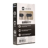 gravity bluetooth® earbuds with neck band & microphone