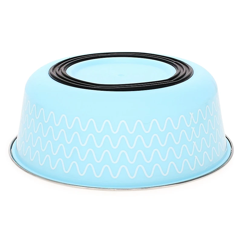 printed metal pet bowl