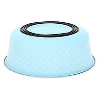 printed metal pet bowl