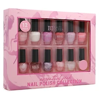 essential pink nail polish collection 12-piece set