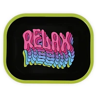 small decorative tray w/ print 7in x 5.5in