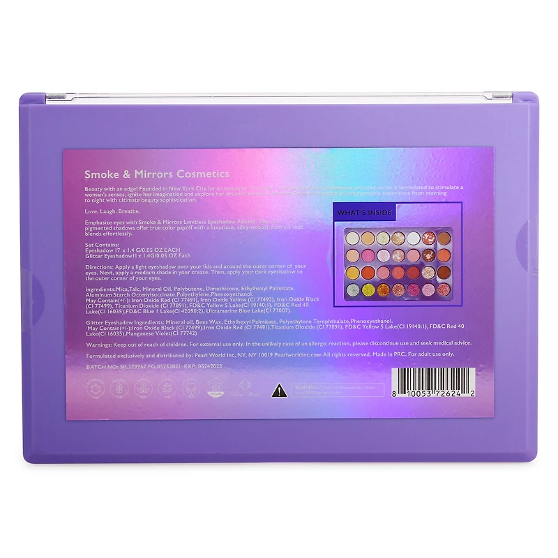 smoke & mirrors limitless 28-piece eyeshadow pots