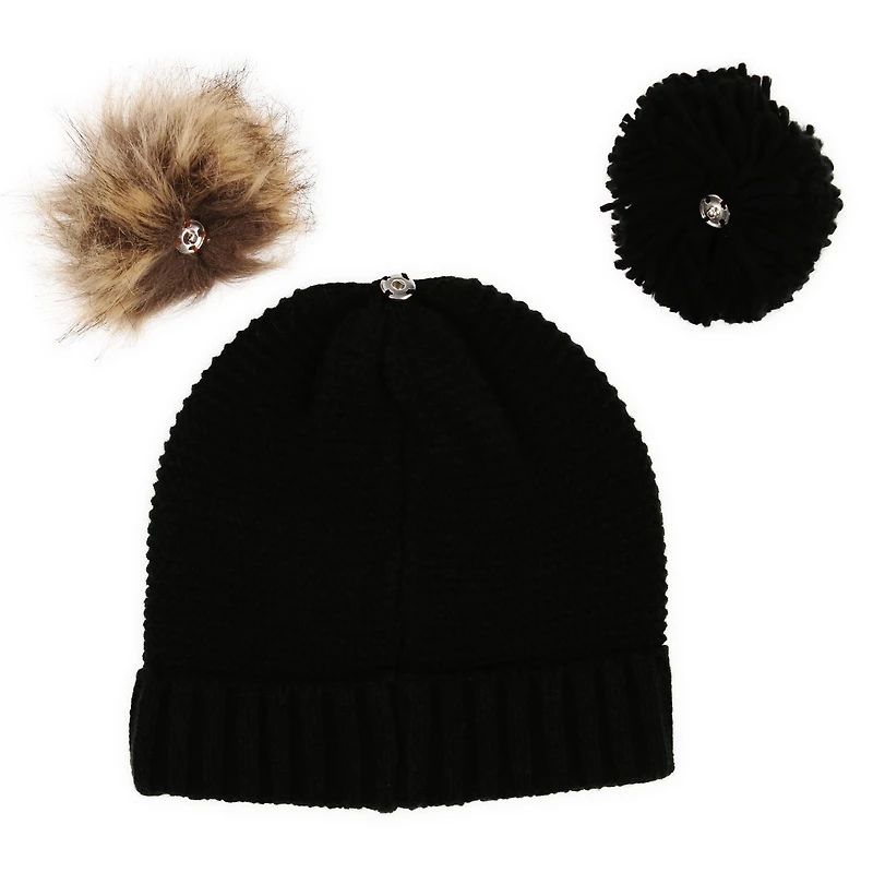 interchangeable pom beanie