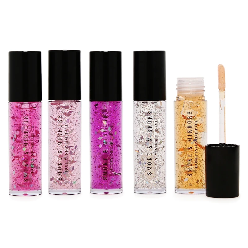 smoke & mirrors honey infused lip oil 5-piece set