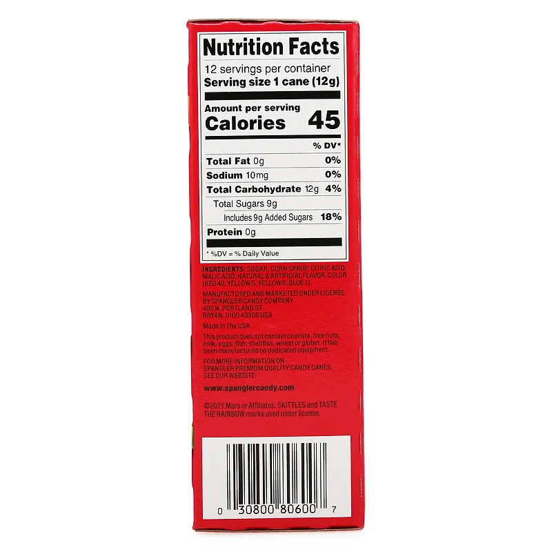 skittles®  candy canes 12-count