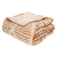 super luxe printed sherpa blanket 50in x 60in