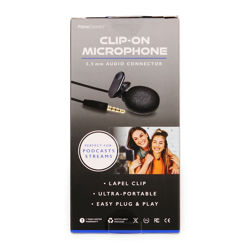 clip-on microphone 3.5mm audio connector