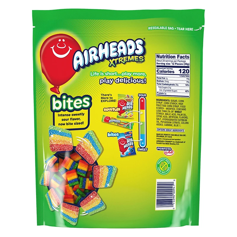 airheads xtremes bites rainbow berry 1.9lb bag