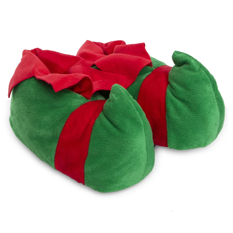 holiday plush elf shoe slippers