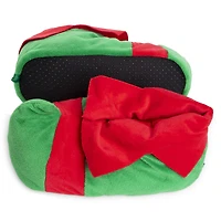 holiday plush elf shoe slippers