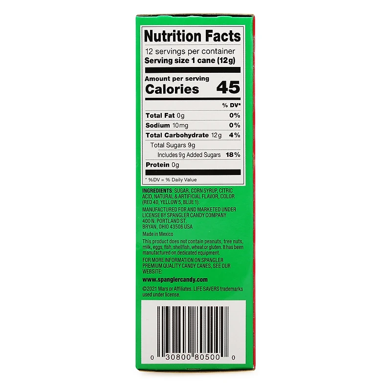 lifesavers® fruity variety candy canes 12-count