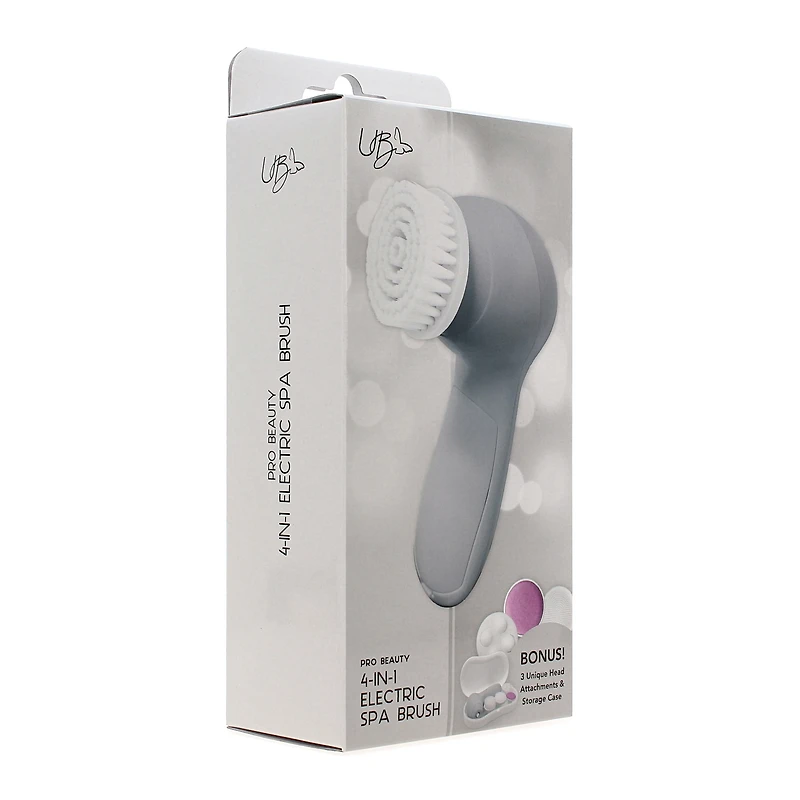 pro beauty 4-in-1 electric spa brush set