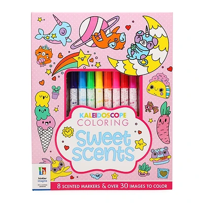 kaleidoscope sweet scents coloring & scented markers set