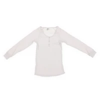 juniors gray rib knit henley lounge top
