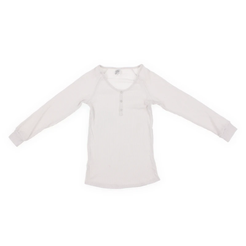 juniors gray rib knit henley lounge top