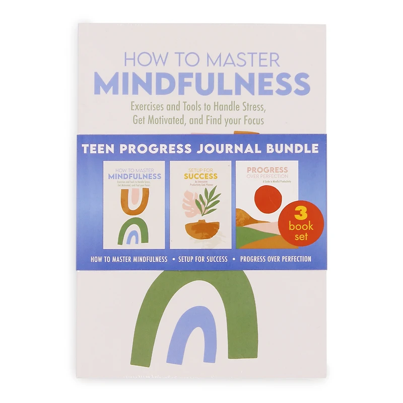 how to master mindfulness: teen progress journal 3-book bundle