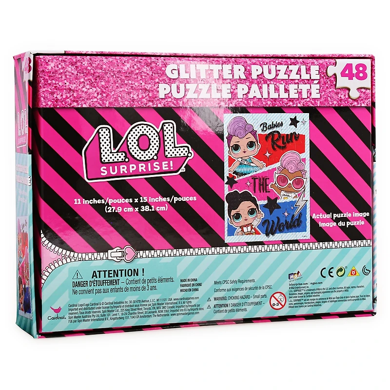 kid's glitter puzzle 48-piece jigsaw