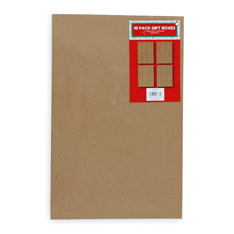 kraft gift boxes 10-pack