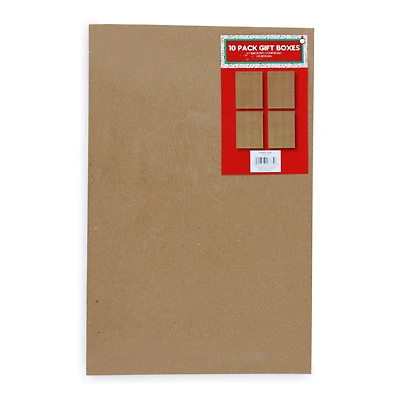kraft gift boxes 10-pack