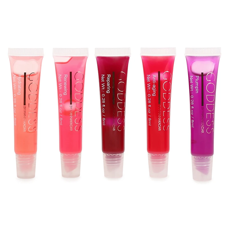 goddess by manna kadar lip balm 5-piece set