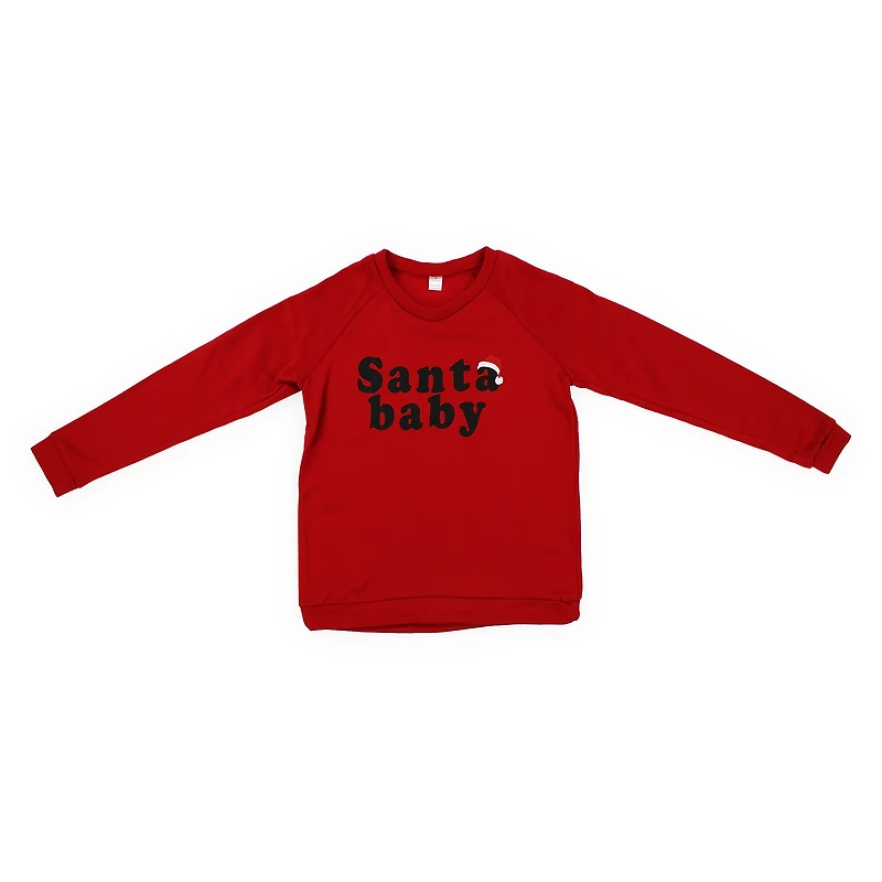 juniors 'santa baby' sweatshirt