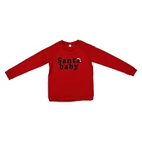 juniors 'santa baby' sweatshirt