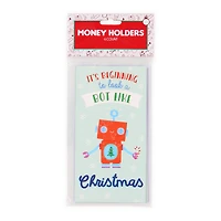 sloth holiday money holders 6-count