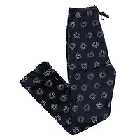 juniors plush lounge pants - silver hearts