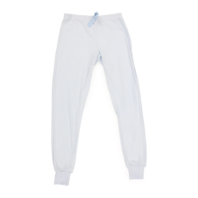juniors blue rib knit joggers