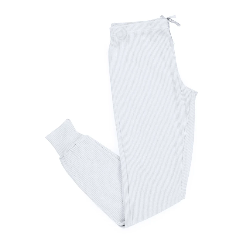 juniors blue rib knit joggers