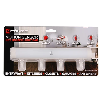 motion sensor key holder light bar