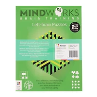 mindworks training puzzle books bundle - left brain & right brain puzzles
