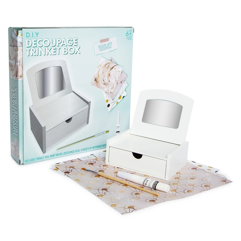 DIY Decoupage Trinket Box Craft Kit
