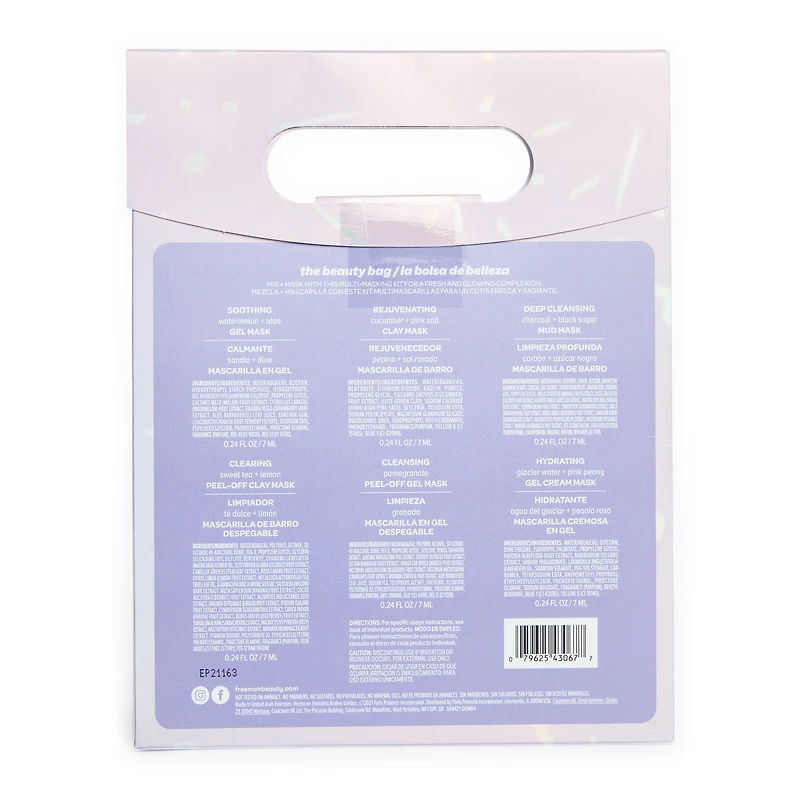 freeman® the beauty bag face mask kit