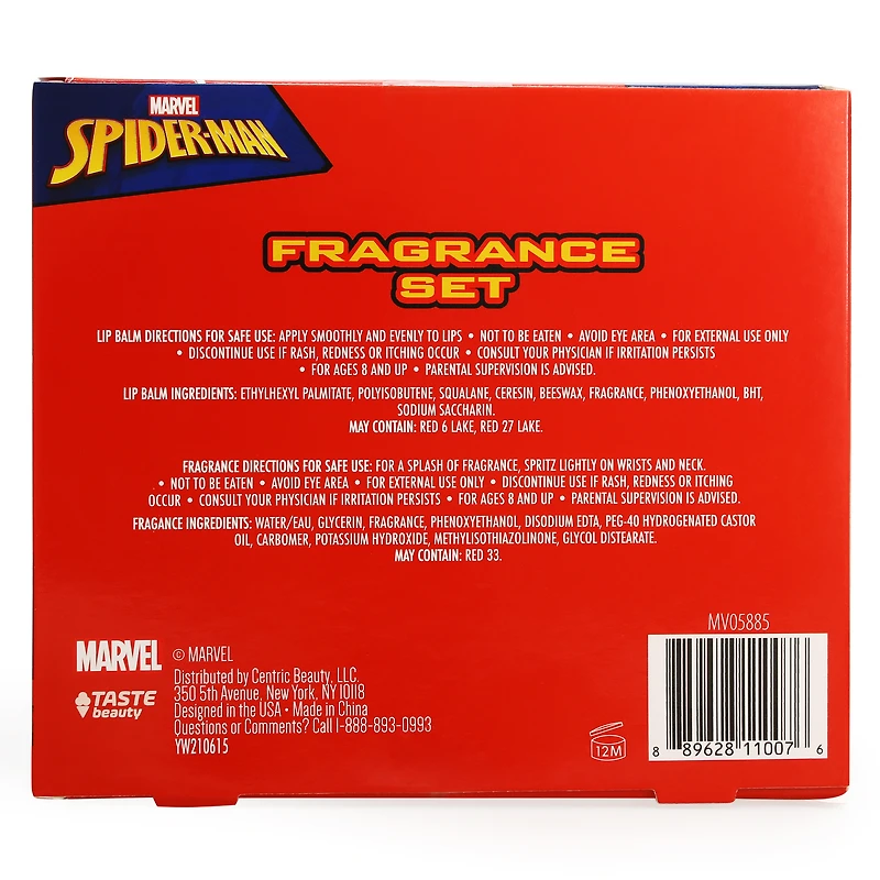 marvel spider-man™ kid's fragrance & lip balm gift set