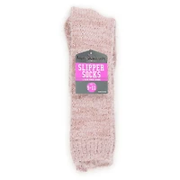 Eyelash Knit Knee High Slipper Socks, 1 Pair