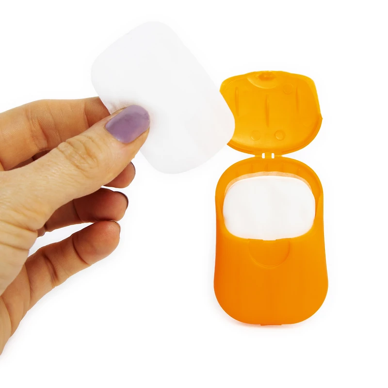 handy soap paper 50-count portable soap sheets, citrus scent