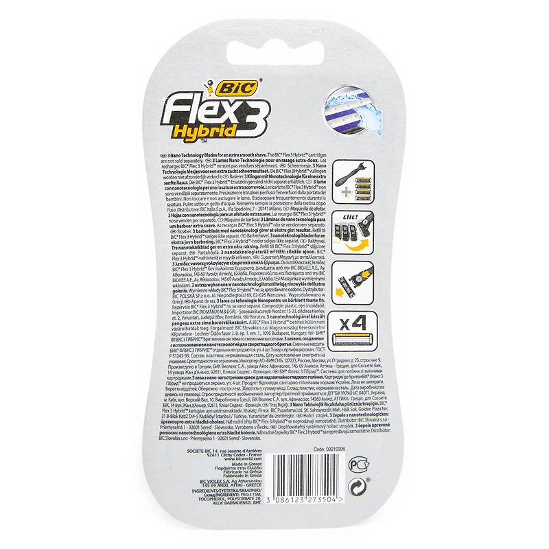 bic® flex 3 hybrid disposable razors