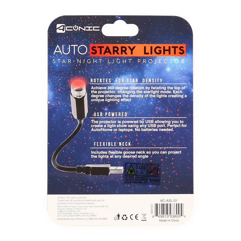 starry lights USB star projector light for car & home