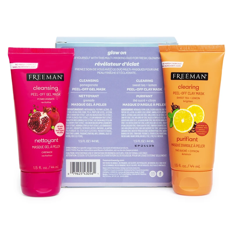 freeman® face mask duo - clearing/cleansing