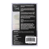 pretty woman faux nails set - white with snowflakes