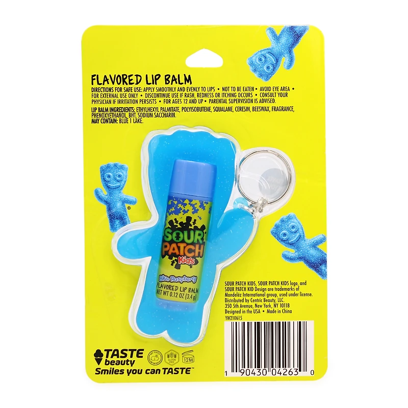 sour patch kids® flavored lip balm keychain