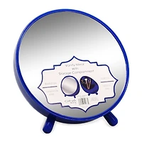 round vanity mirror with storage compartment 7in