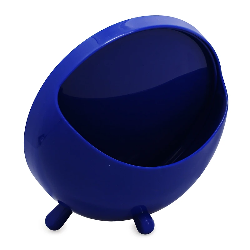 round vanity mirror with storage compartment 7in