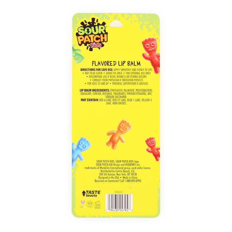 sour patch kids® flavored lip balm 8-count