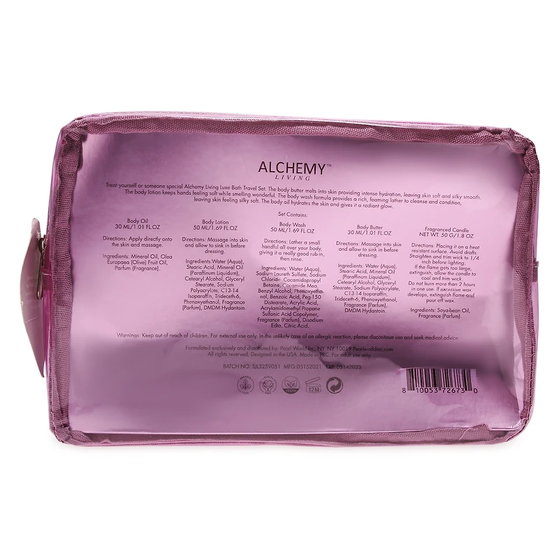 alchemy living™ luxe bath travel set 5-piece