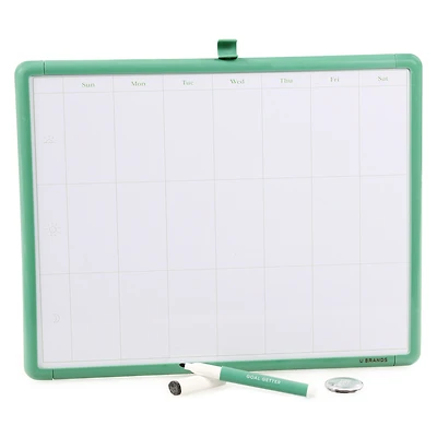 framed dry erase calendar 11in x 14in