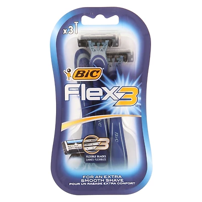 bic flex 3® razors 3-pack