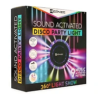 sound-activated disco party light with 42 LED lights