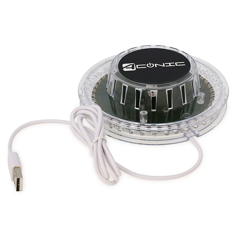 sound-activated disco party light with 42 LED lights